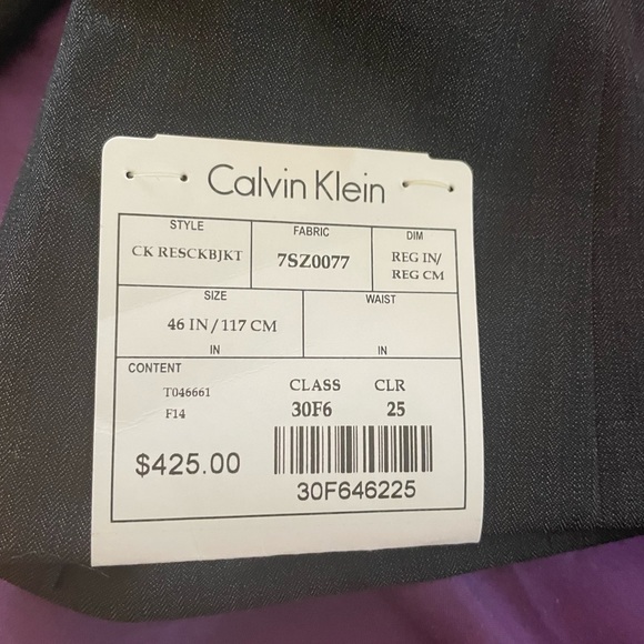 Calvin Klein charcoal suit - Picture 3 of 5